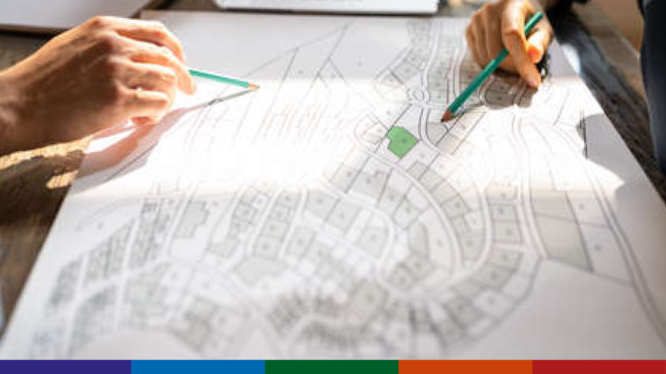 Planners looking at an urban plan
