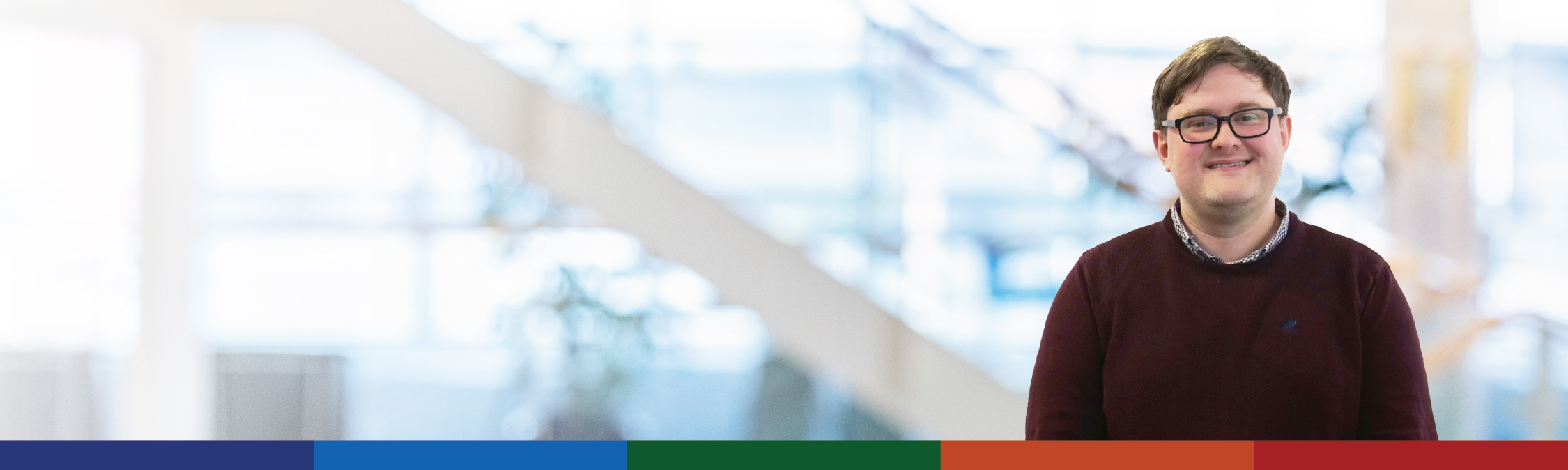 Banner image of grad programme participant, Stephen.