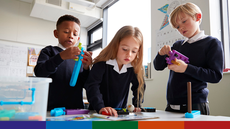 Children in a classroom