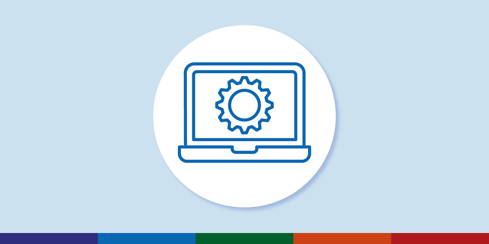 Icon of a laptop symbolising digital