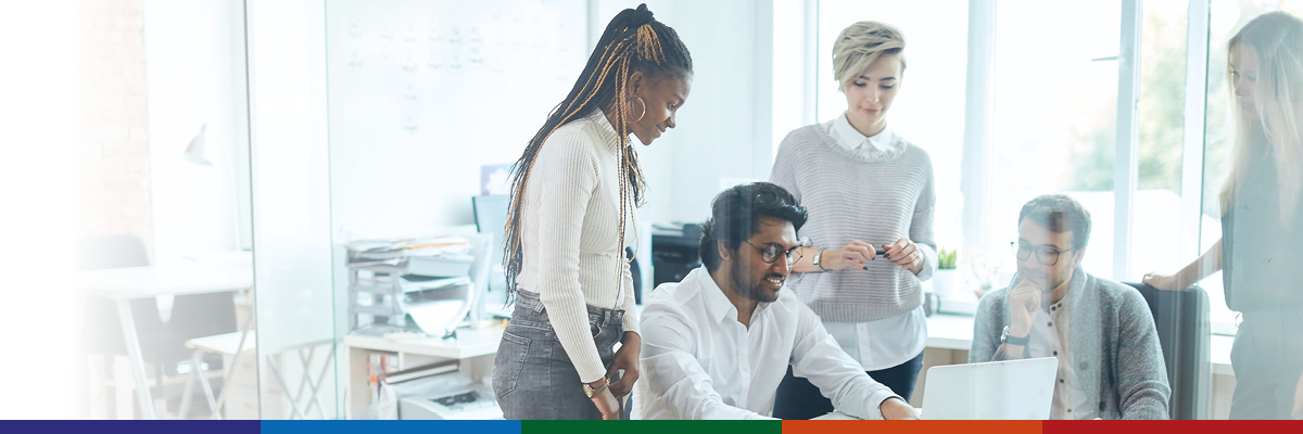 Image of colleagues collaborating together