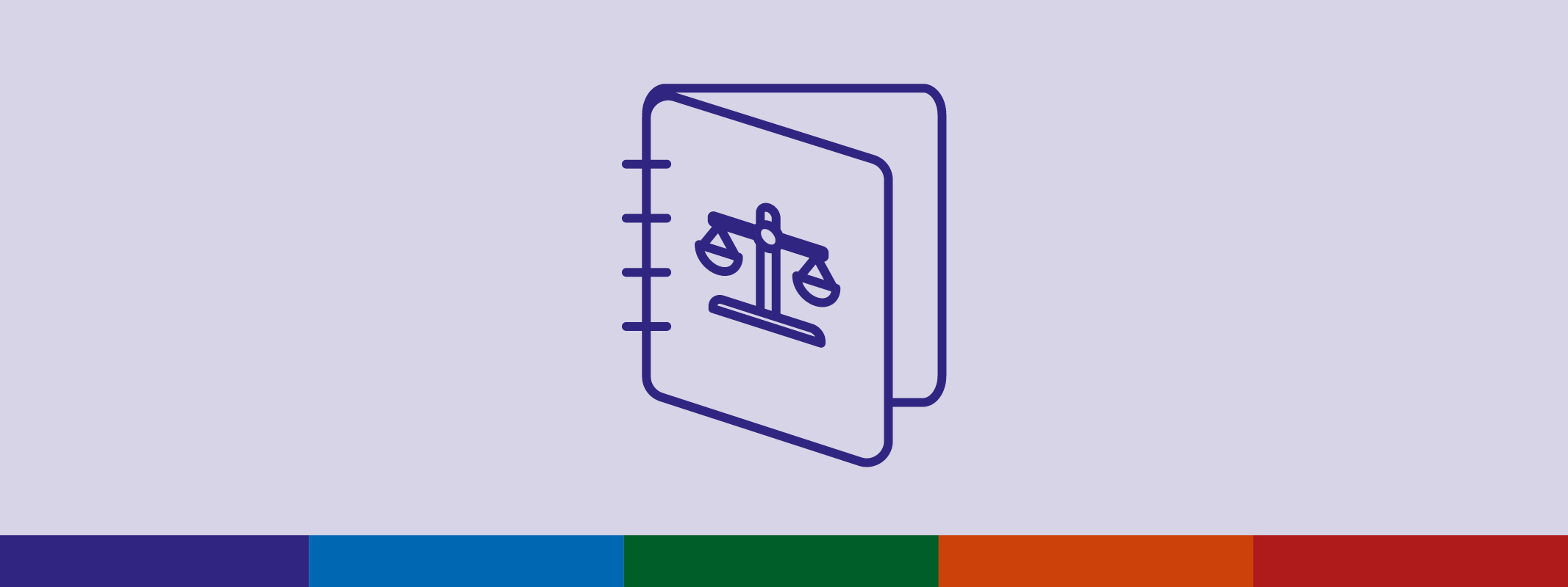 Icon of book with scale symbol on it