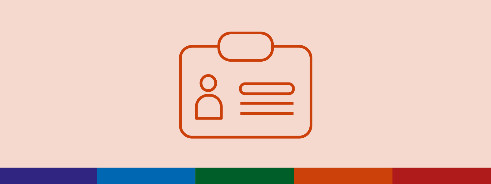 Icon showing staff ID badge