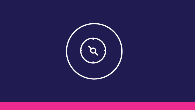 Icon of compass representing strategy and direction.